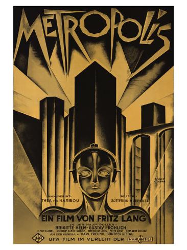 Metropolis German Movie Posters Classic Vintage Films